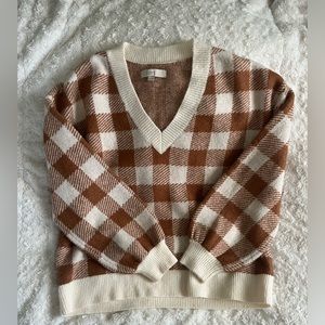 Loft Ginger Graham Sweater
